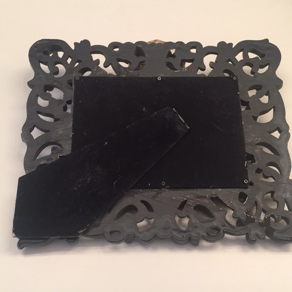 Framed Smoky Mirror & Gold Cross Standing - Picture 7 of 8